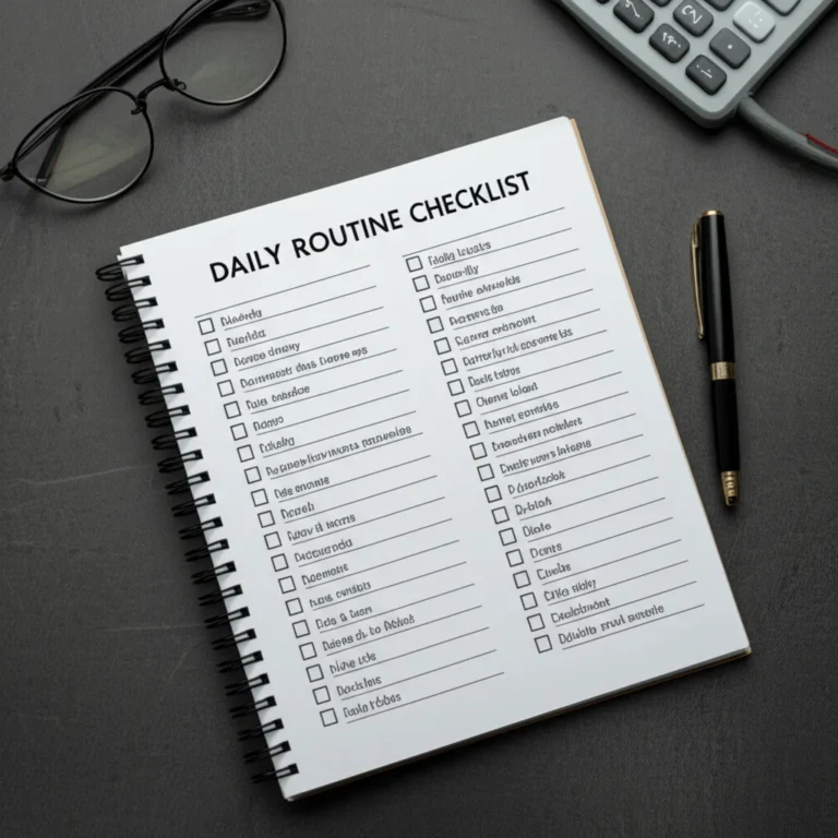 Featured image for 35 Daily Routine Checklist Ideas for Adults to Master Your Day 2026