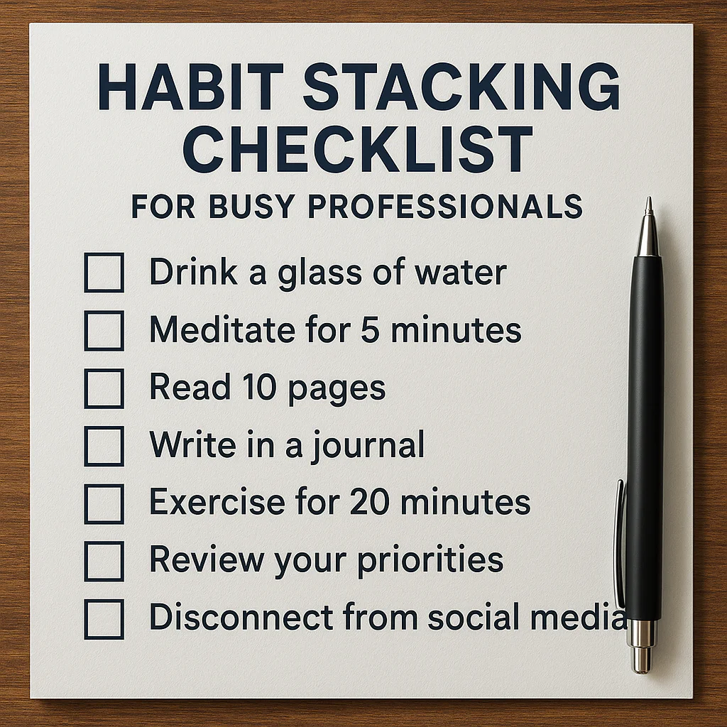 Featured image for 15 Habit Stacking Hacks for Busy Pros 2026
