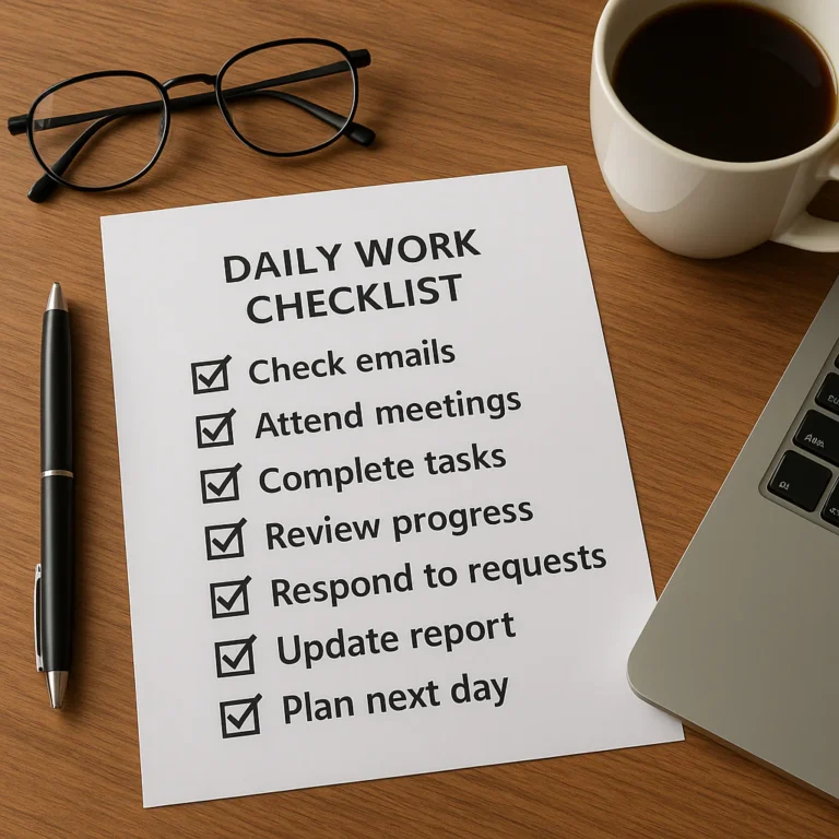 Featured image for 15-Step Daily Checklist for Work 2026