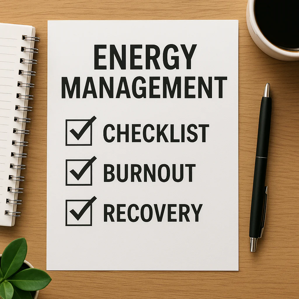 Featured image for 7-Step Energy Management Checklist for Burnout 2026