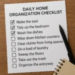 Featured image for The Ultimate 15-Step Daily Checklist for Home Organization 2026
