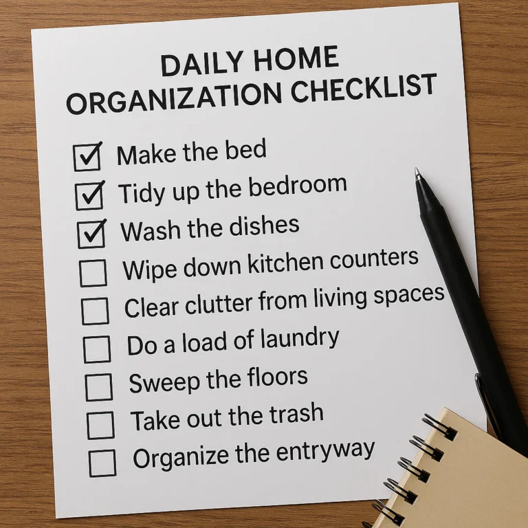 Featured image for The Ultimate 15-Step Daily Checklist for Home Organization 2026