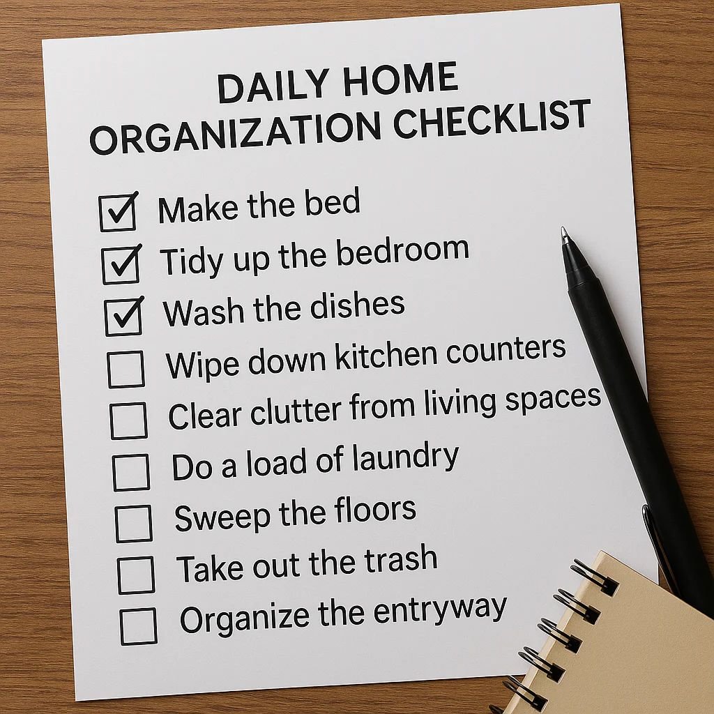 Featured image for The Ultimate 15-Step Daily Checklist for Home Organization 2026