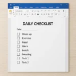 Featured image for 15 Best Daily Checklist Template Word Ideas for 2026