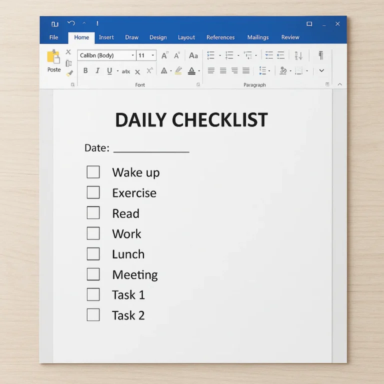 Featured image for 15 Best Daily Checklist Template Word Ideas for 2026