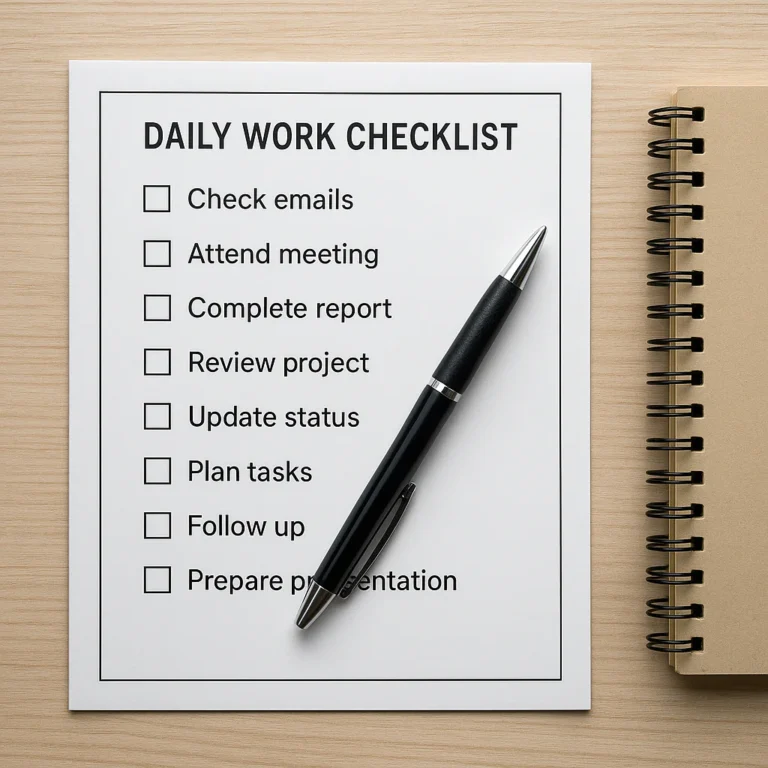 Featured image for How to Make a Daily Checklist for Work The 15-Step Blueprint 2026