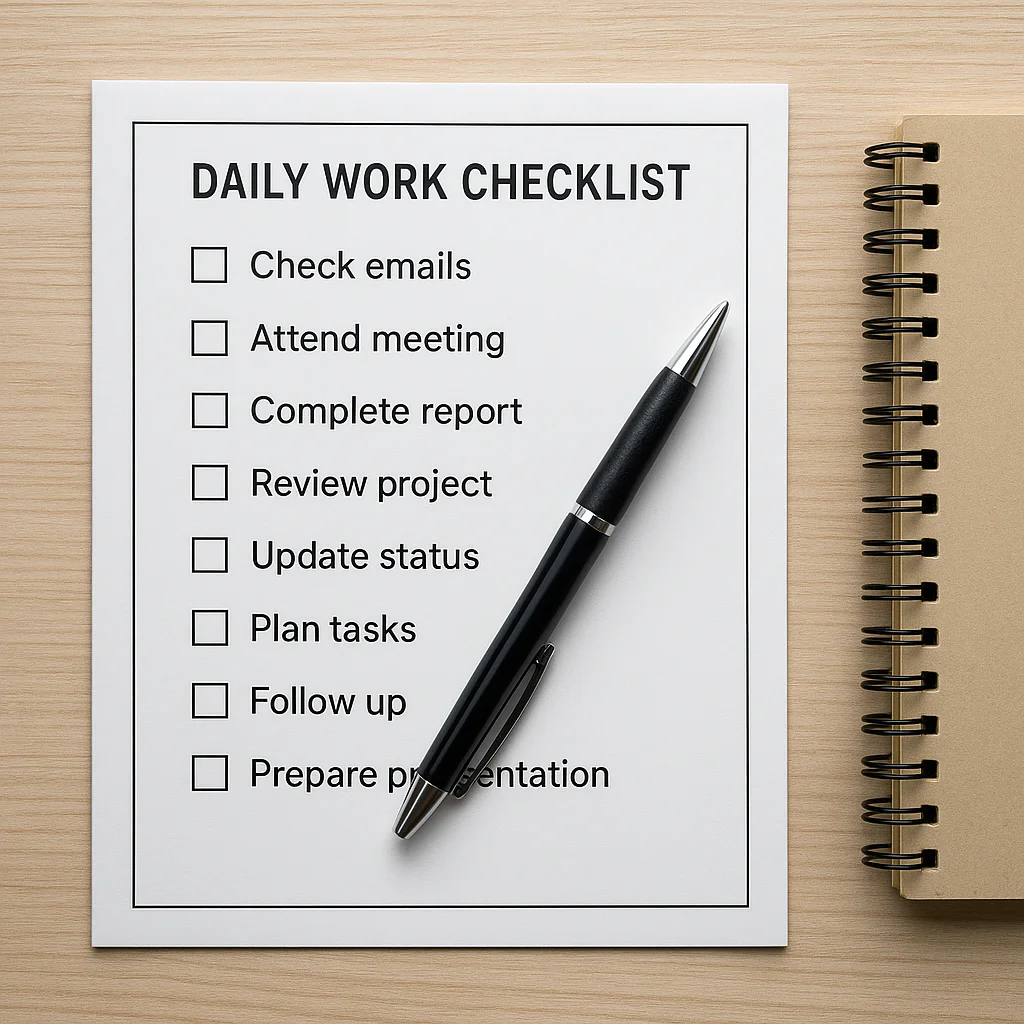 Featured image for How to Make a Daily Checklist for Work The 15-Step Blueprint 2026