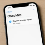 Featured image for How to Create a Recurring Checklist on iPhone 2026 Guide