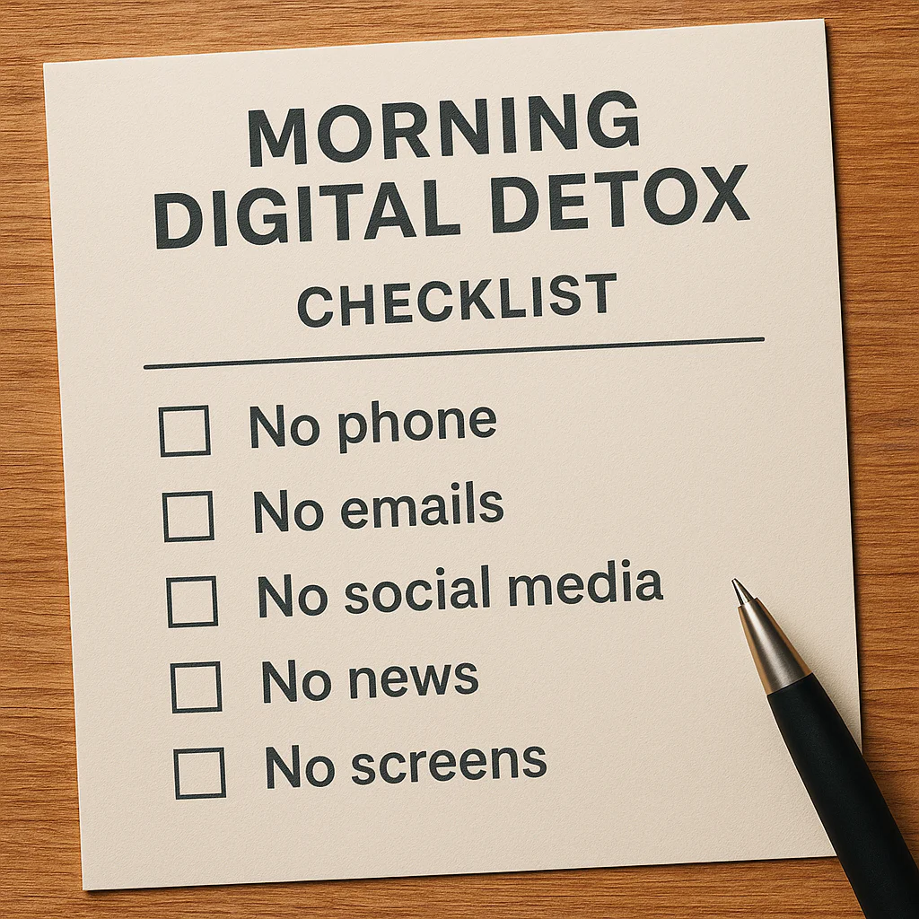 Featured image for The 7-Step Morning Digital Detox Checklist for 2026