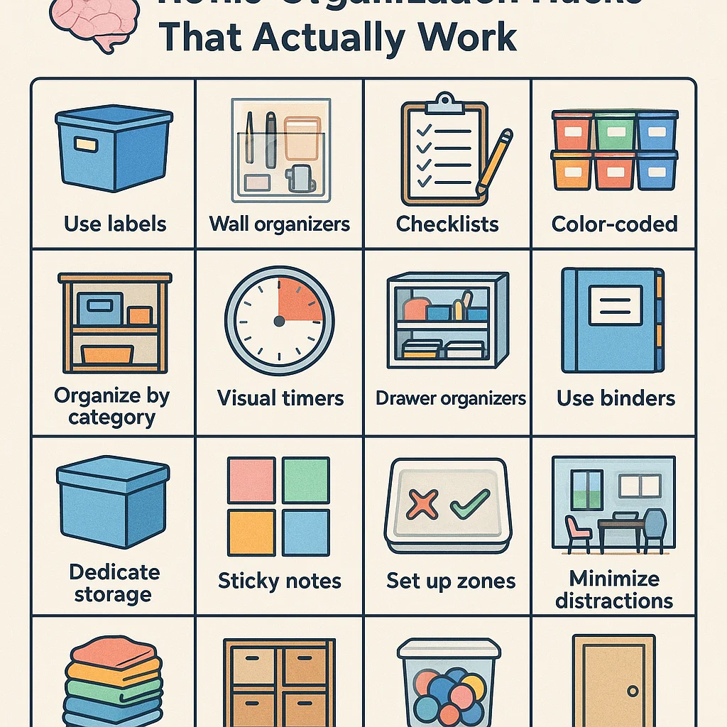 Featured image for 15 Neurodivergent-Friendly Home Organization Hacks That Actually Work